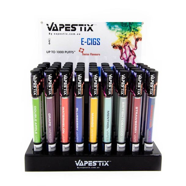 VapeStix Disposable E Cigarette Singles or 5 Pack Vapes Australia